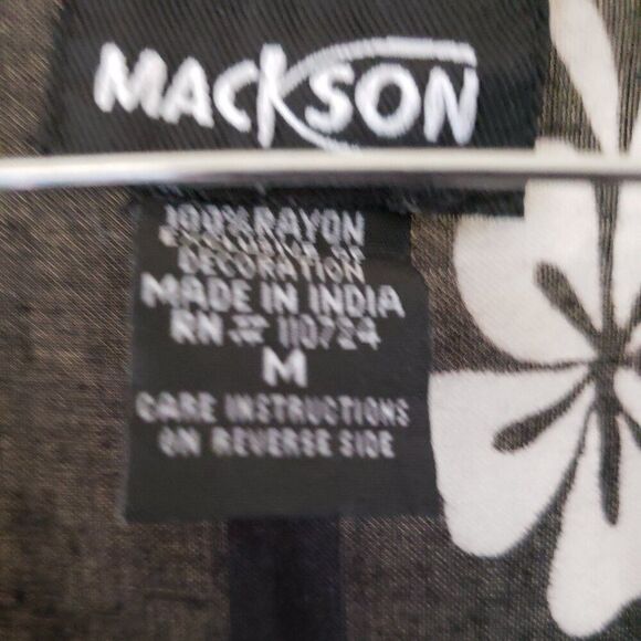 Mackson Black Maxi Short Sleeve Dress with Zebra & Floral Print - Picture 4 of 4